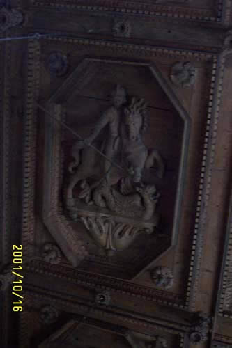 Ceiling brought over from Europe