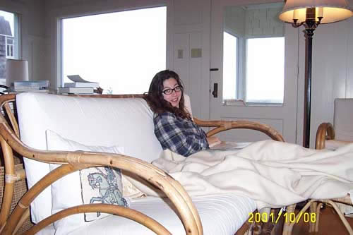 Cold kickin' it in the Liebenow's beach house
