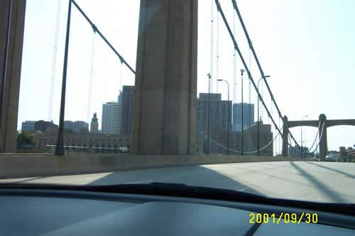 One last time over the Hennepin Bridge