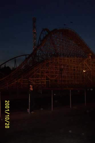 After a long day rding the coasters