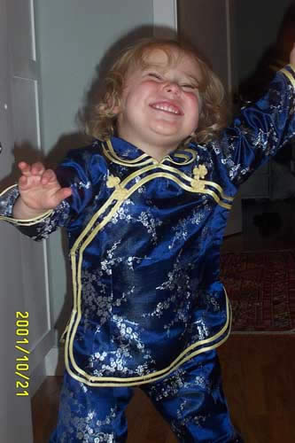 And her new pajamas