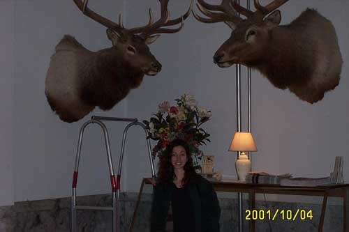 Tracey and her new pets