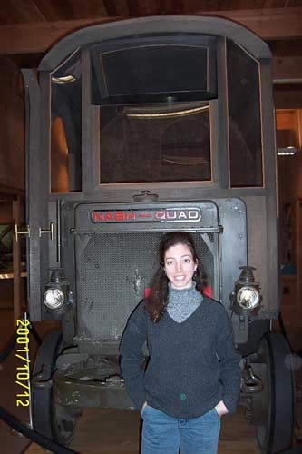 Tracey's new SUV (it's made of a single redwood!)