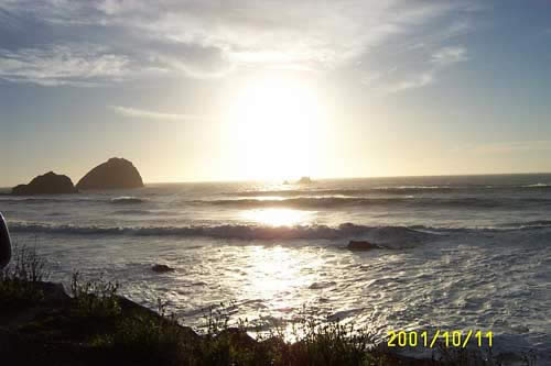 And the sun sets