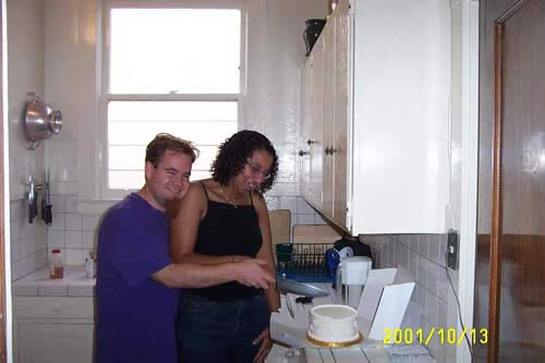 Joe and Sahru practicing for their big day