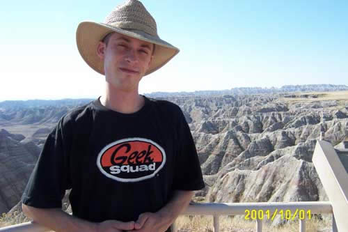 Chris, the Badlands & his favorite shirt
