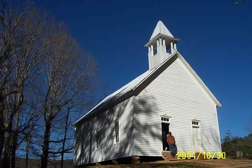 The Baptist Church - one door is for women, one for men